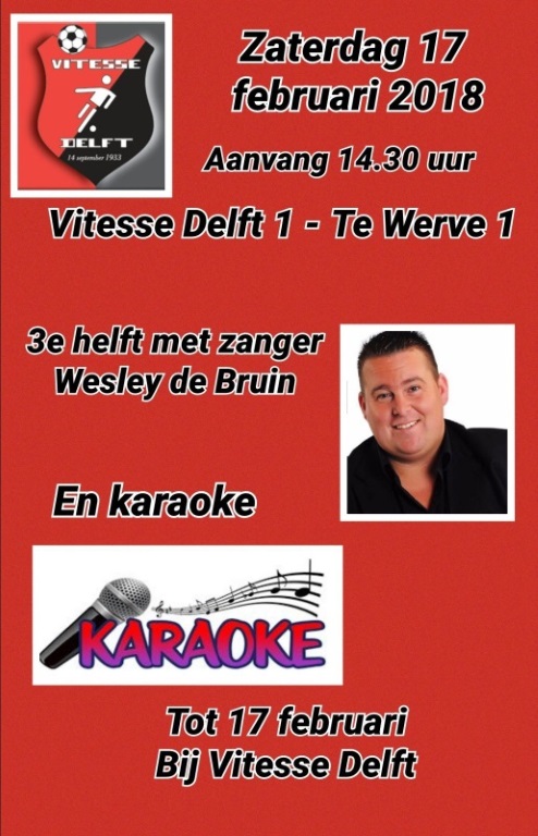 17 februari derde helft met zanger